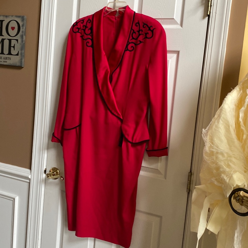 Women’s red dress